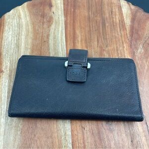 Fossil‎ Brown Distressed Leather Wallet